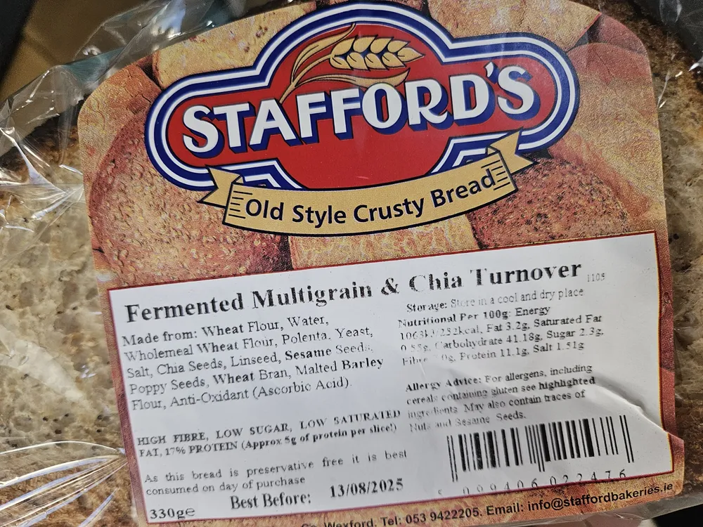Fermented Multigrain & Chia Turnover
