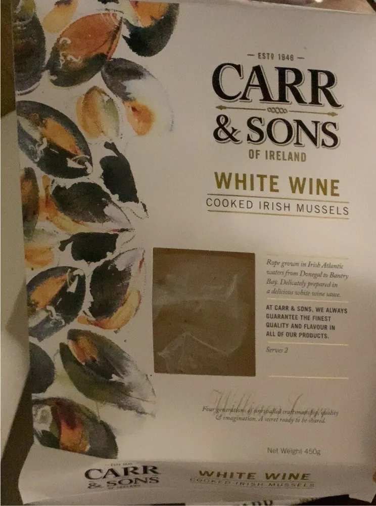 White wine irish mussled