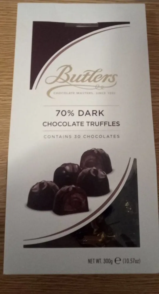 70  Dark chocolate truffles