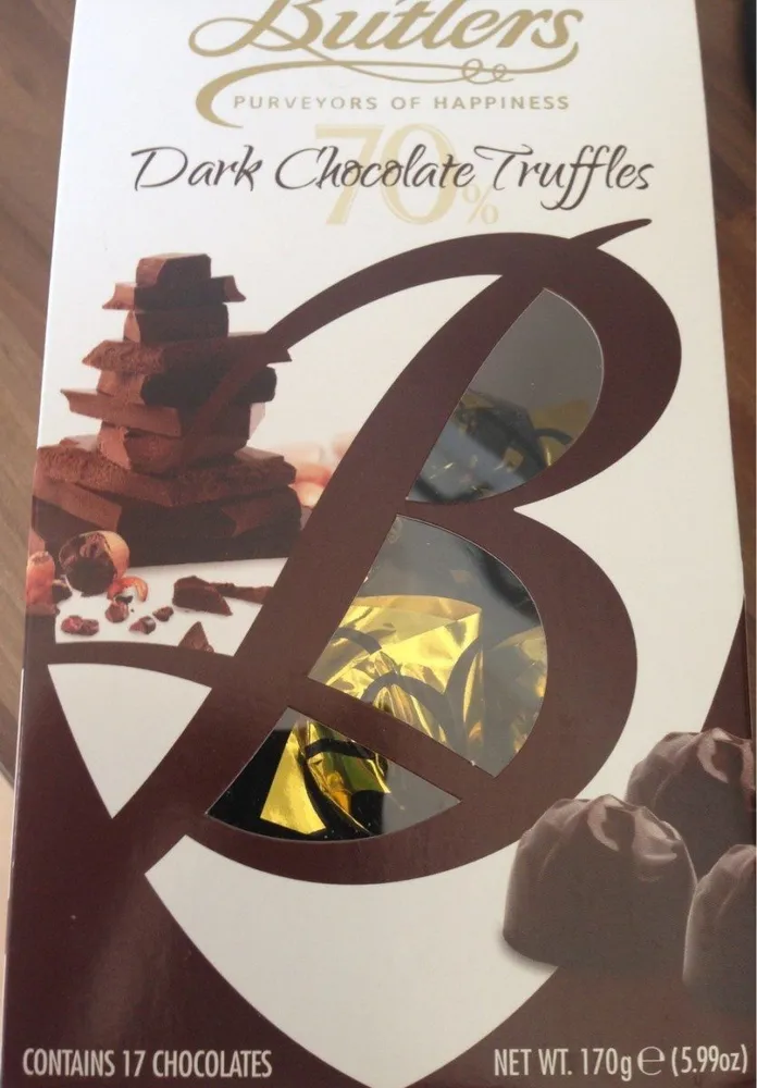 Dark chocolate truffles