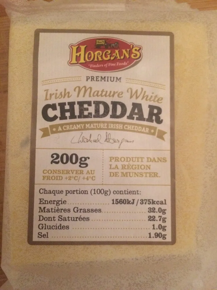 Irish Mature White Cheddar 9 Mois