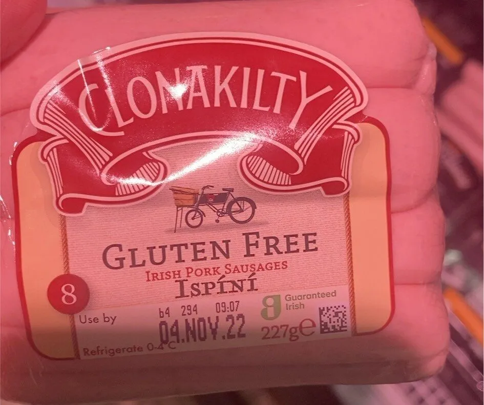 Gluten free sausages