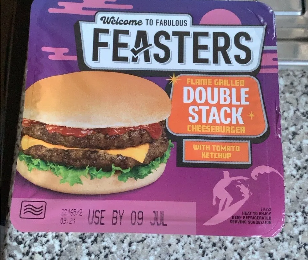 Feasters Double Stack Cheeseburger