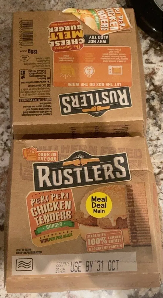 Peri peri chicken tenders burger