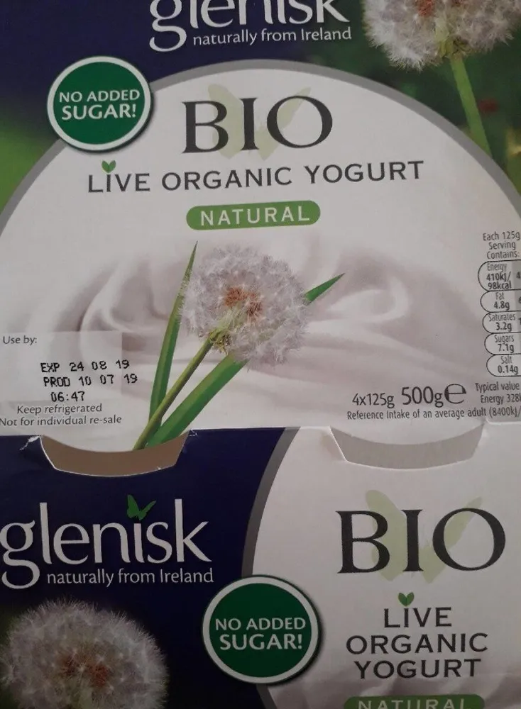 Bio live organic yogurt