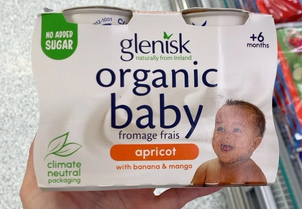 Organic baby fronage frais apricot
