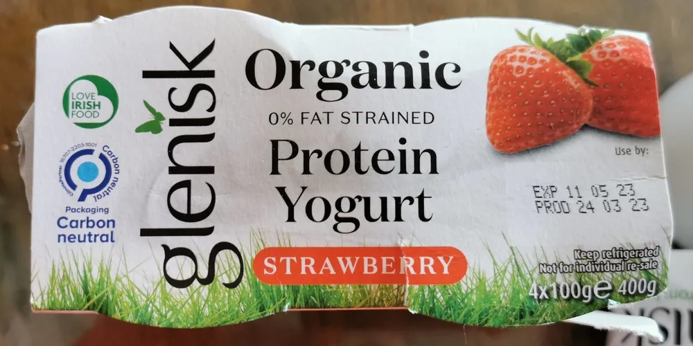 Organic protein yogurt