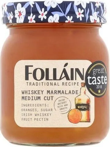 Folláin Traditional Recipe Whiskey Marmalade Medium Cut