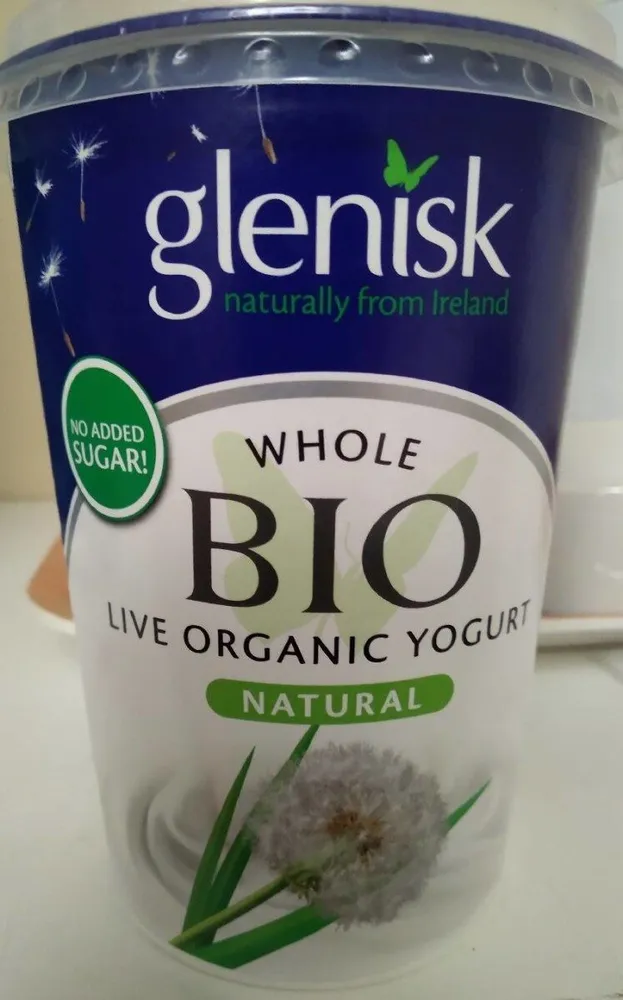 Whole Bio Organic natural live yoghurt