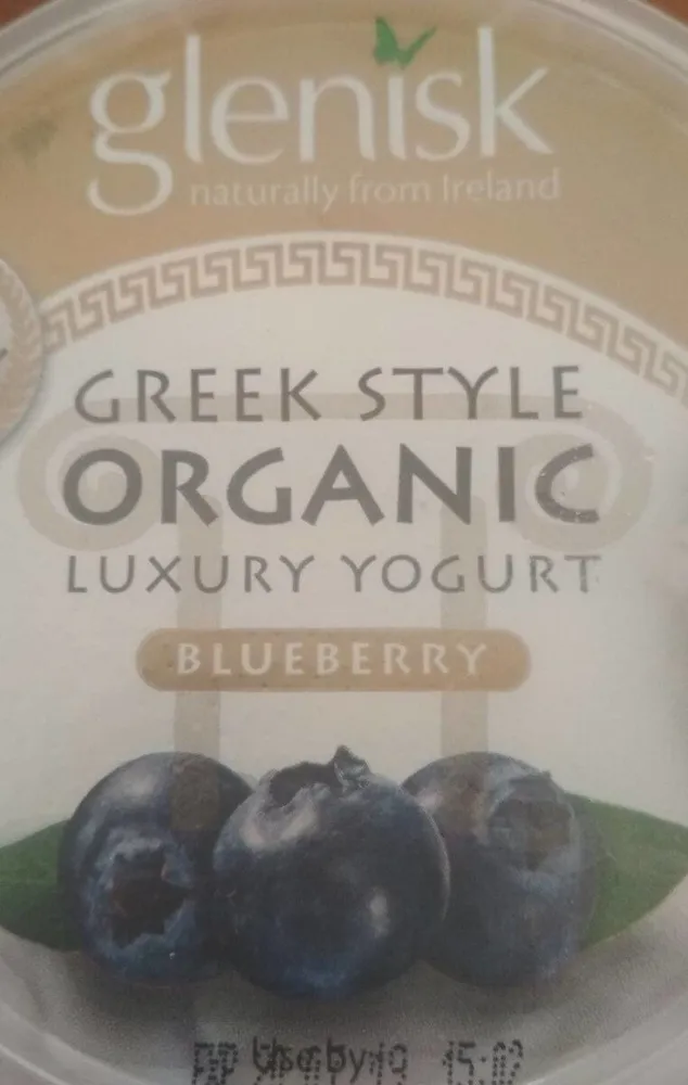 Greek style Organic Luxury Yogurt (Blueberry)