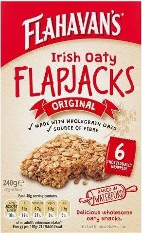 Irish Oaty Flapjacks Original 6 x (240g)