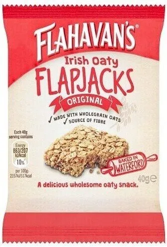 ELF FLAHAVANS Irish Oaty FLAPJACKS CHOC CHIP MADE