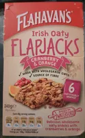 Irish oaty flapjacks cranberry & orange