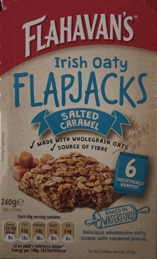 Salted Caramel Irish Oaty Flapjacks