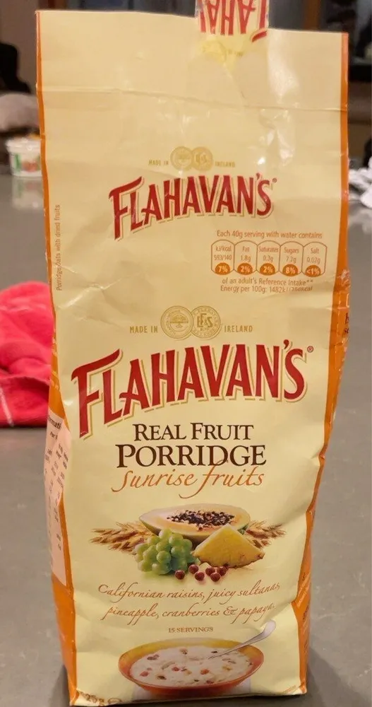 Real Fruit Porridge: Sunrise Fruits