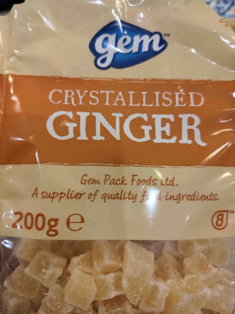 Crystallised ginger