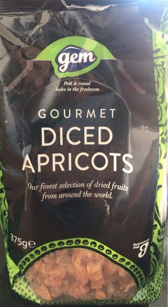 Diced apricots