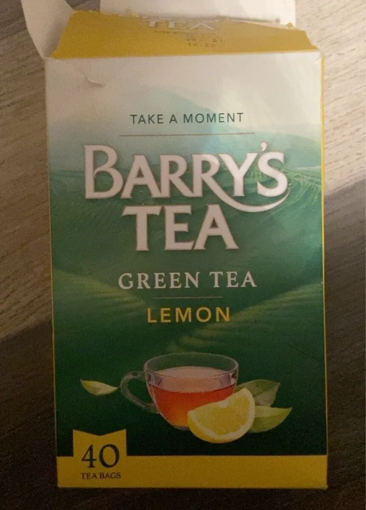 Barrys tea gren and lemon