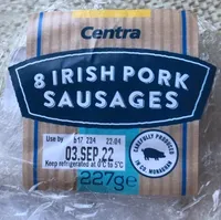 8 irish pork sausages