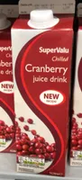 Chilled cranberry juice