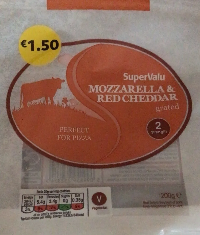 MOZZARELLA & RED CHEDDAR GRATED CHEESE