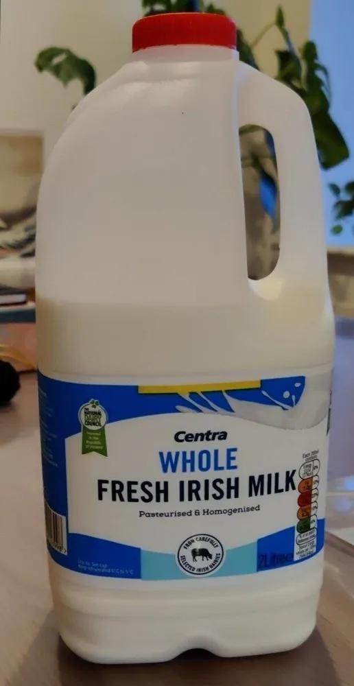 Whole Fresh Irish Milk