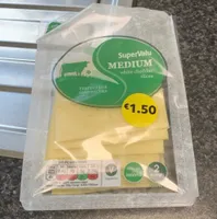 Medium white cheddar slices