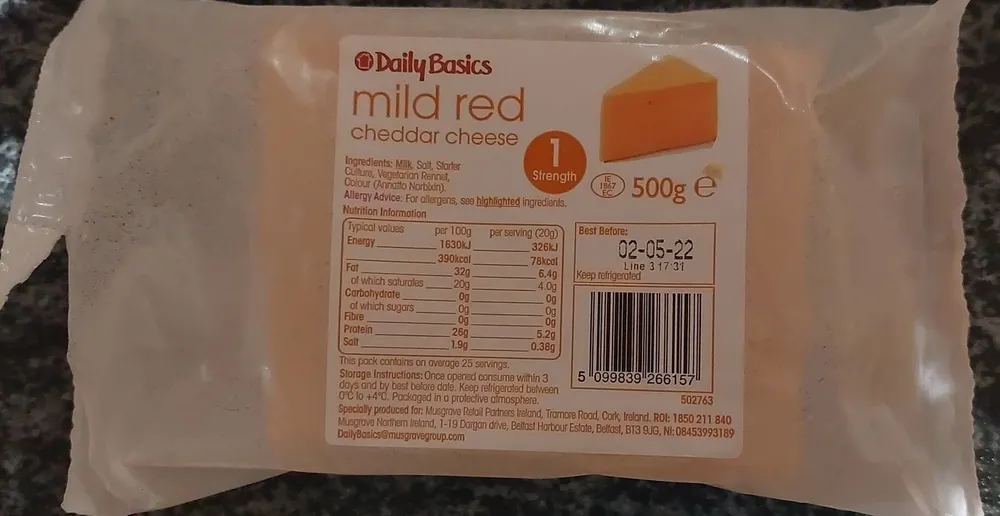 Mild Red Cheddar Cheese