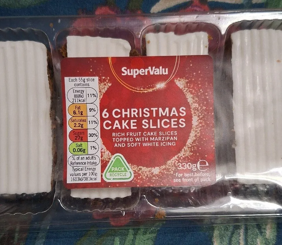 Christmas Cake SLices