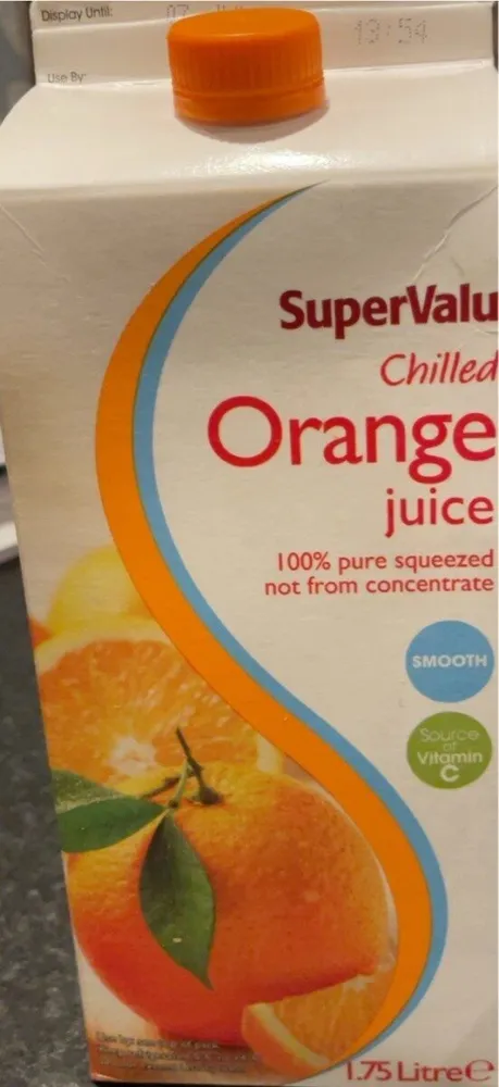 Chilled orange juice