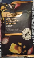 Cheddar & shallot flavor crisps