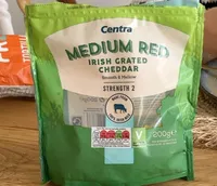 Medium red cheddar cheese