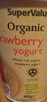 Organic strawberry yogurt