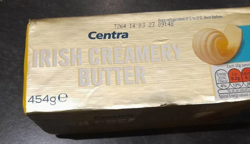 Irish creamery butter