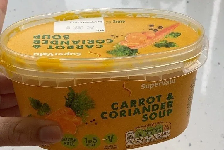 Carrot and coriander soup