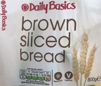 Brown sliced bread
