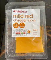 Mild red cheddar slices