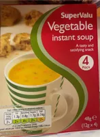 Vegetable instant soup