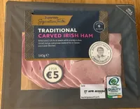 Traditional carved irish ham