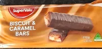 Biscuit and caramel bars