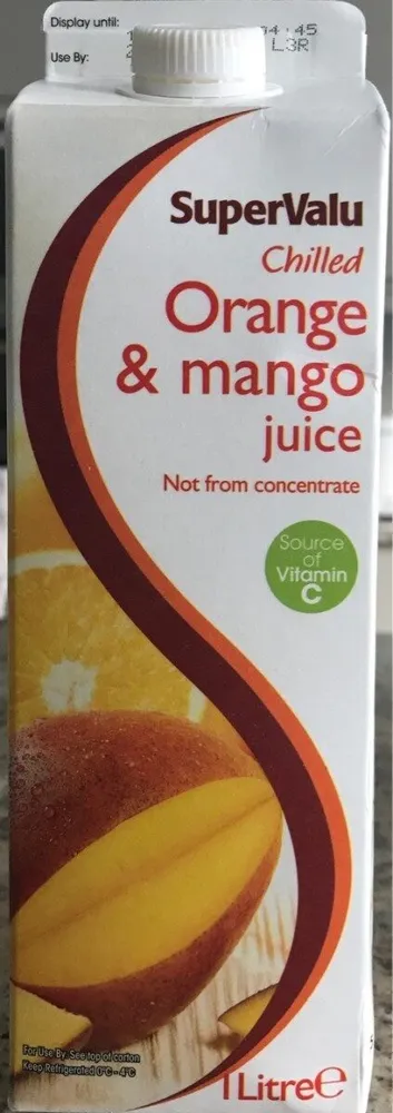 Chilled orange & Mango juice