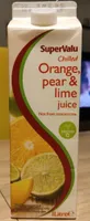 Orange pear and lime juice