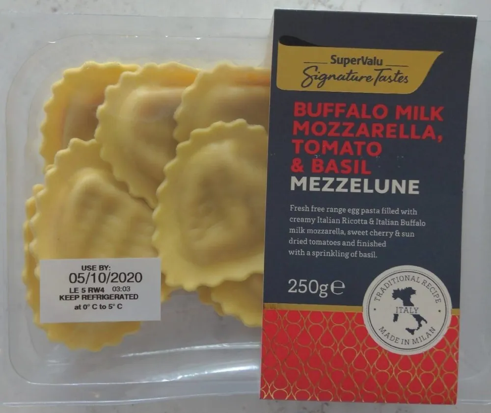 Buffalo Milk Mozzarella, Tomato & Basil Mezzelune