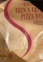 Stone baked pizza base