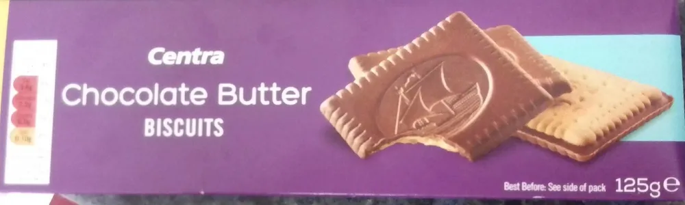 Chocolate butter biscuits