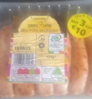 Bbq pork sausages