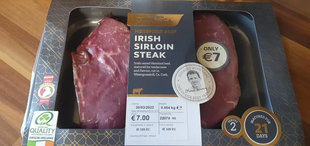 Hereford Beef Irish Sirloin Steak