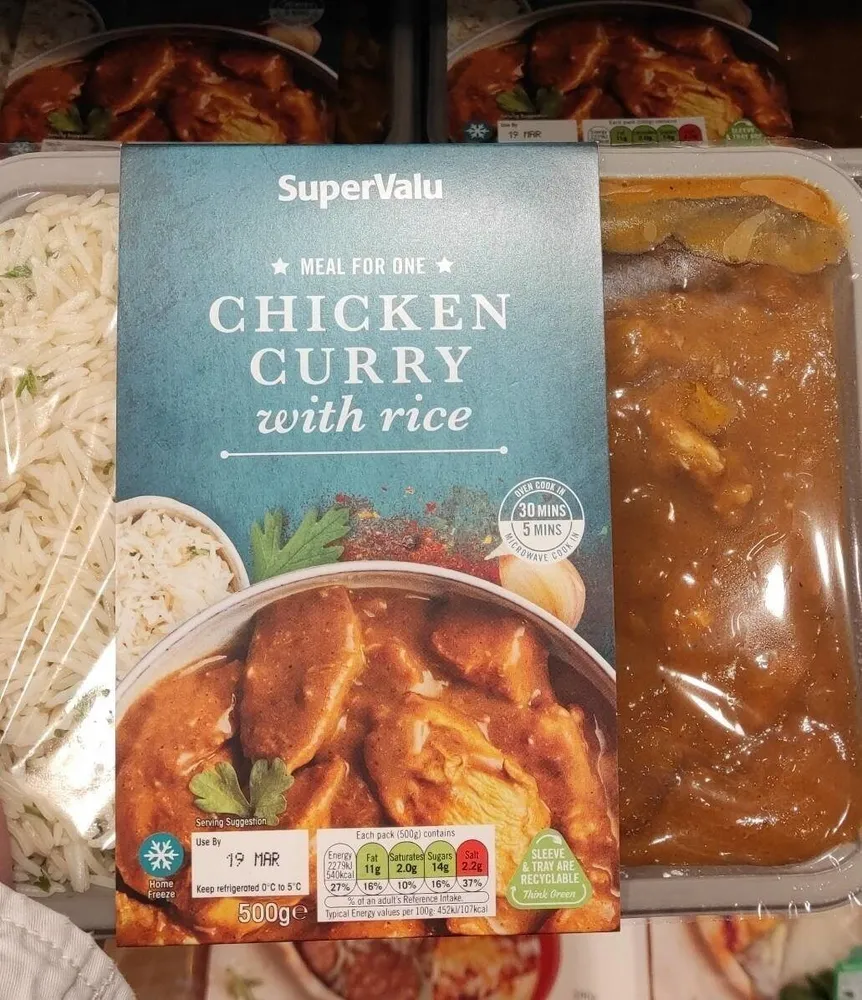Chicken curry with rice