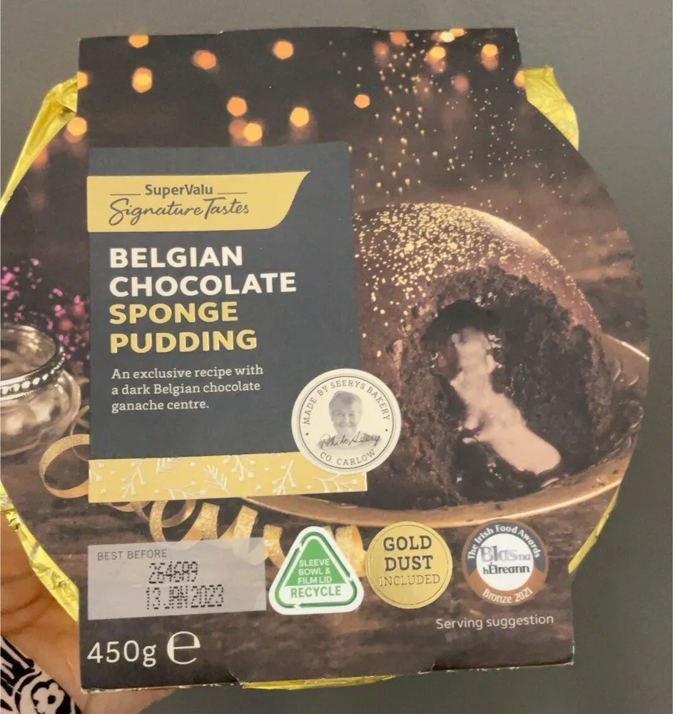Sponde pudding belgian chocolatr