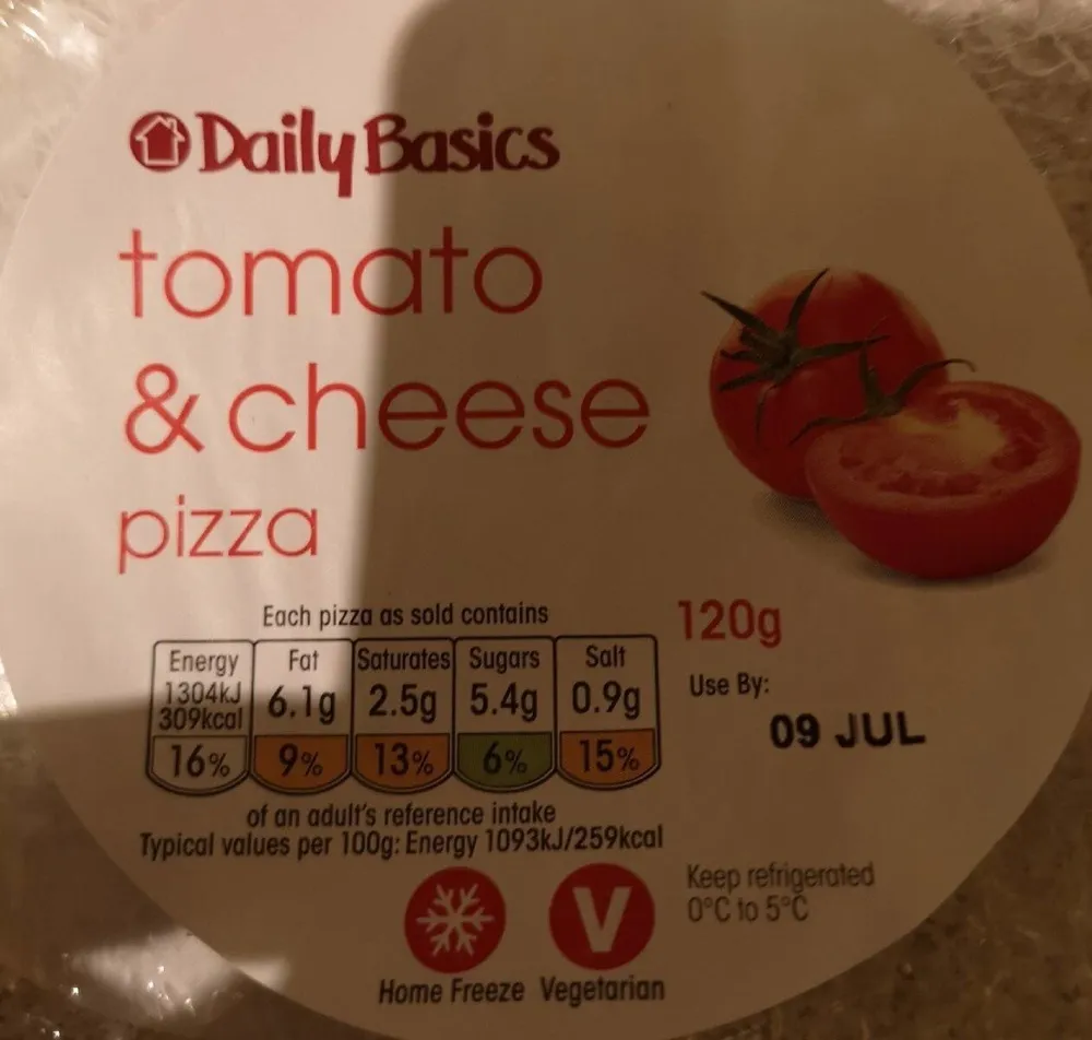 Tomato & cheese pizza